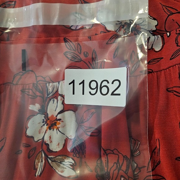 NWT 41 Hawthorn Maxi Dress Medium Adelina Knit Floral Print Red - NEW - Picture 11 of 11